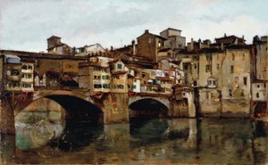 Ponte Vecchio i Firenze av Alphons Hollaender
