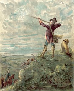 Baron Munchausens eventyr (chromolitho) av Alphonse Adolphe Bichard