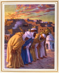 El Rekaa eller Inclination The Prayer Prayer of Inclination, 1918 av Alphonse Etienne Dinet
