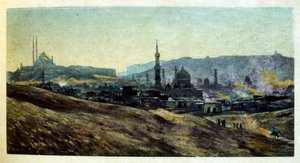 Illustrasjon av Dinet fra «Mirages» Scener fra arabisk liv. 1906. Mirages, Scenes De La Vie Arab ble illustrert av Etienne Dinet med kommentarer av Silman Ben Ibrahim Bamer. Nasreddine Dinet ble født som Alphonse-Etienne Dinet; (1861-1929) var fransk av Alphonse Etienne Dinet