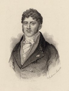Portrett av komponisten Étienne Nicolas Méhul 1763-1817. av Alphonse Lamotte