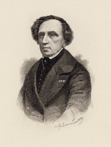 Portrett av komponisten Giacomo Meyerbeer 1791-1864, 1875. av Alphonse Lamotte