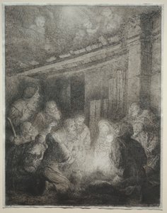 Tilbedelse av hyrdene av Alphonse Legros