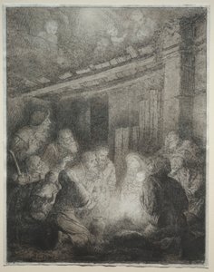 Tilbedelse av hyrdene. av Alphonse Legros