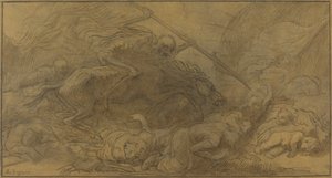 Etter slaget. av Alphonse Legros