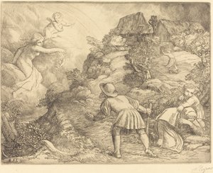 Allegori om bonden og formuen Bonden og formuen: Allegorisk emne. av Alphonse Legros