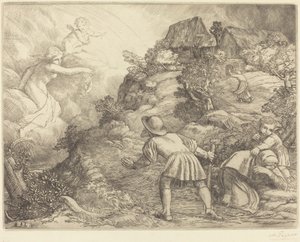 Allegori om bonden og formuen Bonden og formuen: Allegorisk emne. av Alphonse Legros