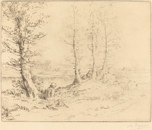 Langs elven (Le long de la rive) av Alphonse Legros