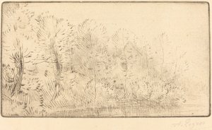 Langs elven Sur la riviere. av Alphonse Legros