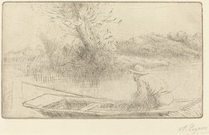 Langs Themsen På Themsen. av Alphonse Legros