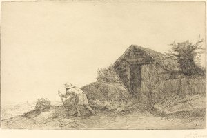 Langs toppen av bakken av Alphonse Legros