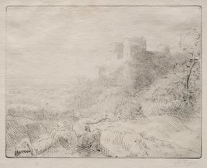 Et gammelt slott av Alphonse Legros