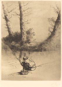 Angler Fiskeren. av Alphonse Legros