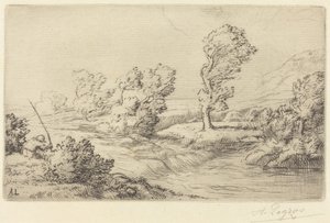 Banks of the Marne (Marne Board) av Alphonse Legros