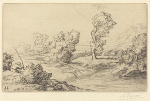 Banks of the Marne Edge of the Marne. av Alphonse Legros