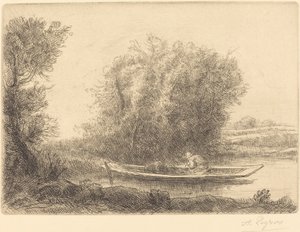 Bend in the River (Un coin de riviere) av Alphonse Legros