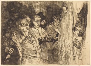 Black Cat Den svarte katten. av Alphonse Legros