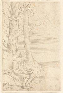 Blind tigger av Alphonse Legros