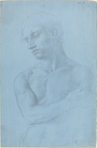 Byste av naken mann av Alphonse Legros