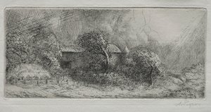 Chailli: gylden effekt. av Alphonse Legros