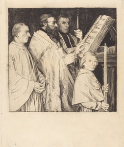 Korister, 1. plate Le lutrin. av Alphonse Legros