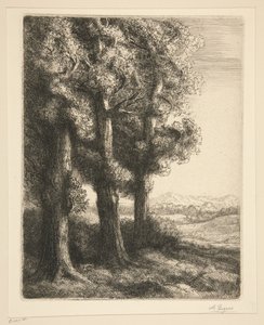 Et hjørne av en skog av Alphonse Legros