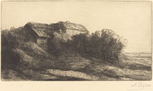 Hytte i en åsside av Alphonse Legros