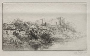 Øde landsby av Alphonse Legros