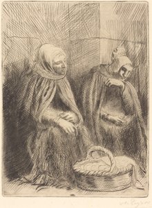 Eggselgere, 1. tallerken Eggselgere. av Alphonse Legros