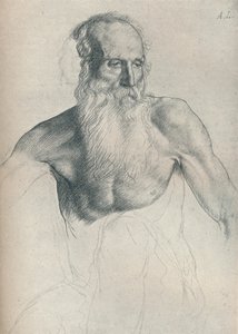 Studie av gammel mann med langt skjegg, c1895, 1923 av Alphonse Legros