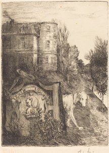 Eks-Libris Edwin Edwards. av Alphonse Legros