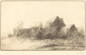 Gård En gård. av Alphonse Legros