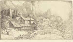 Gård ved klosteret Gården ved klosteret. av Alphonse Legros