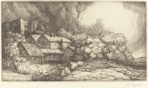 Gård ved klosteret Gården ved klosteret. av Alphonse Legros