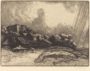 Gård ved klosteret Gården ved klosteret. av Alphonse Legros