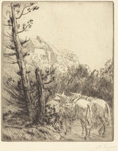 Gård i åssiden av Alphonse Legros