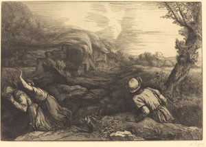Brann i Hamlet av Alphonse Legros