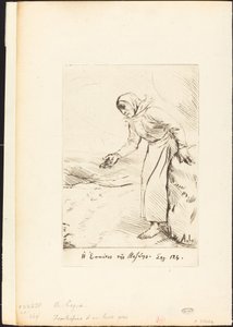 Frontispice (The Beggar Woman of Veze) av Alphonse Legros