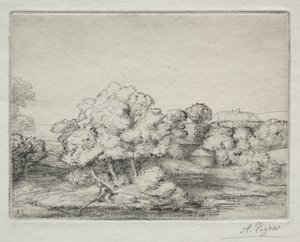 Hamlet nær innsjøen av Alphonse Legros