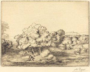 Hamlet nær innsjøen av Alphonse Legros
