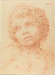 Overhode for et barn. av Alphonse Legros