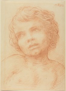 Et barns hode av Alphonse Legros