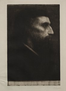 Leder av en mann. av Alphonse Legros