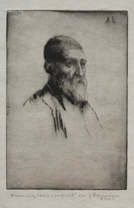 Leder av en mann. av Alphonse Legros