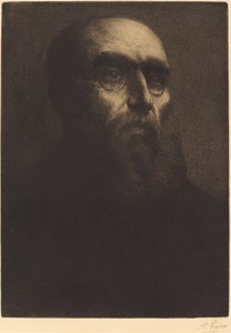 Head of a Man Tete d'homme. av Alphonse Legros