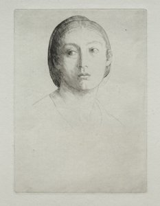 Leder av en ung jente. av Alphonse Legros