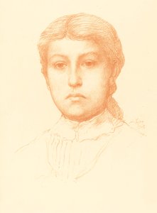 Hodet til en ung jente Hodet til en ung jente. av Alphonse Legros