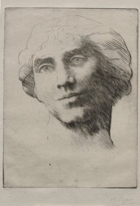 Leder for en ung kvinne av Alphonse Legros