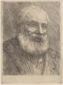 Hodet av en gammel mann av Alphonse Legros