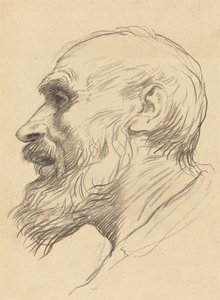 Leder av en gammel mann. av Alphonse Legros